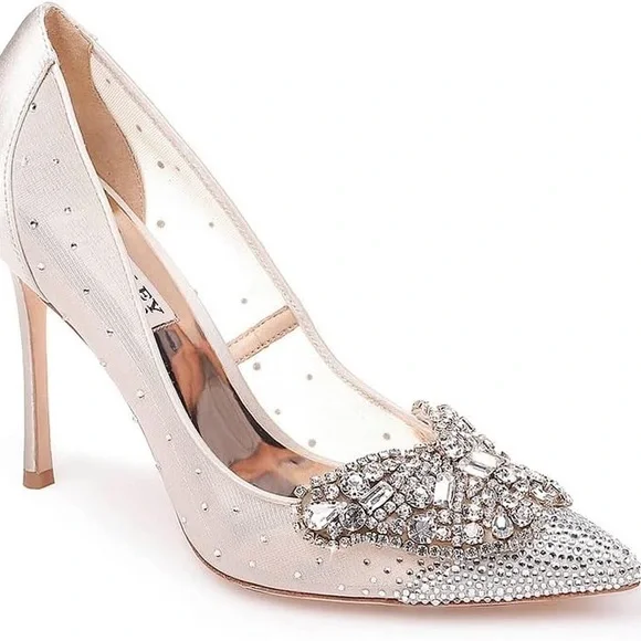 Elegant Crystal Embellished Heels - Quintana by Badgley Mischa - Picture 2 of 3
